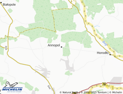 MICHELIN-Landkarte Annopol - ViaMichelin
