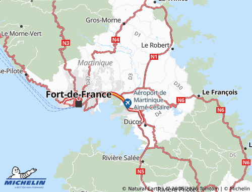 MICHELIN Le Lamentin map - ViaMichelin