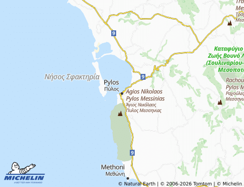 MICHELIN Pylos map - ViaMichelin