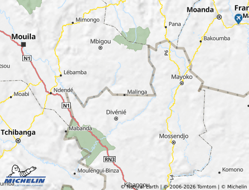 Mappa MICHELIN Louetsi-Bibaka - ViaMichelin