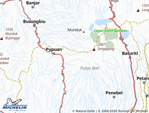 Carte MICHELIN Pujungan - ViaMichelin