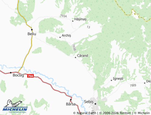 Mapa MICHELIN Cărand - ViaMichelin