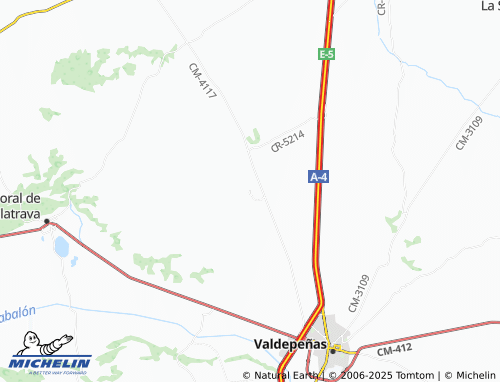 MICHELIN Casa de Castellanos map - ViaMichelin