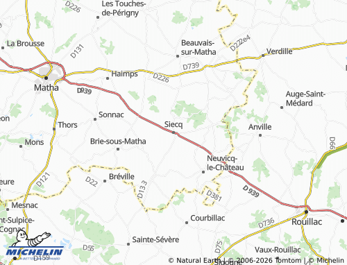Mapa MICHELIN Siecq - ViaMichelin