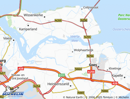 Kaart MICHELIN Oud-Sabbinge - ViaMichelin