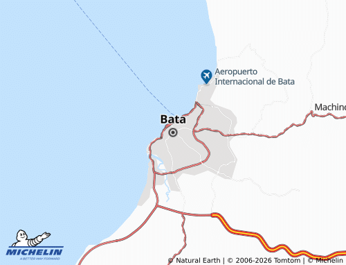 MICHELIN Bata map - ViaMichelin