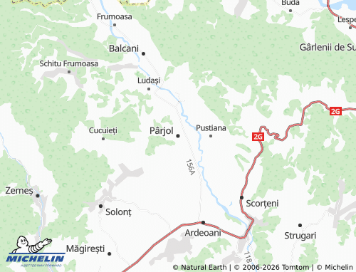 Mappa MICHELIN Pârjol - ViaMichelin