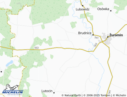 Mapa MICHELIN Raczyny - ViaMichelin