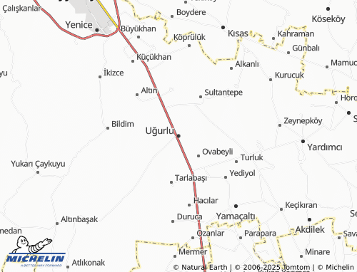 MICHELIN Uğurlu map - ViaMichelin