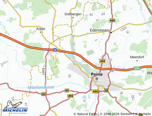 MICHELIN Eixe map - ViaMichelin