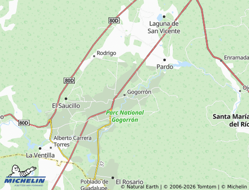 MICHELIN Gogorrón map - ViaMichelin