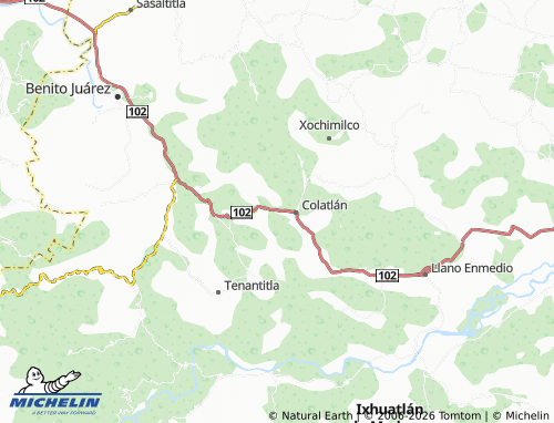 MICHELIN Tempexquititla map - ViaMichelin