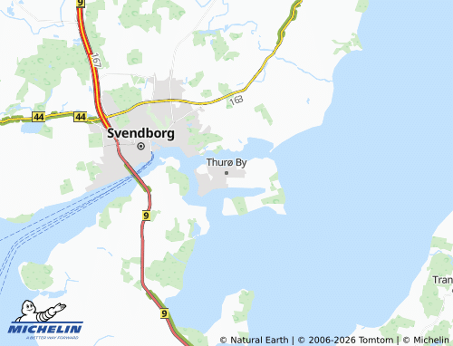 MICHELIN-Landkarte Thurø By - ViaMichelin