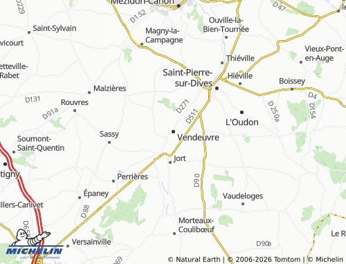MICHELIN Vendeuvre map - ViaMichelin