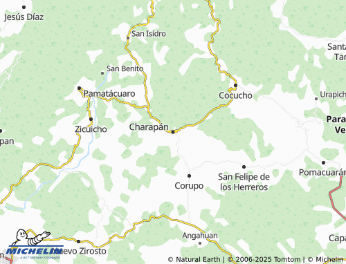 MICHELIN Charapán map - ViaMichelin