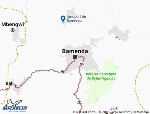 MICHELIN Bamenda map - ViaMichelin