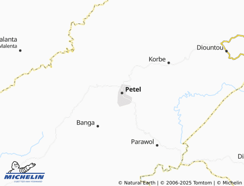 MICHELIN Petel map - ViaMichelin