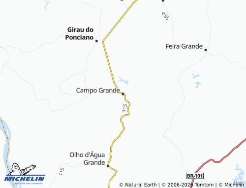 Mappa MICHELIN Campo Grande - ViaMichelin