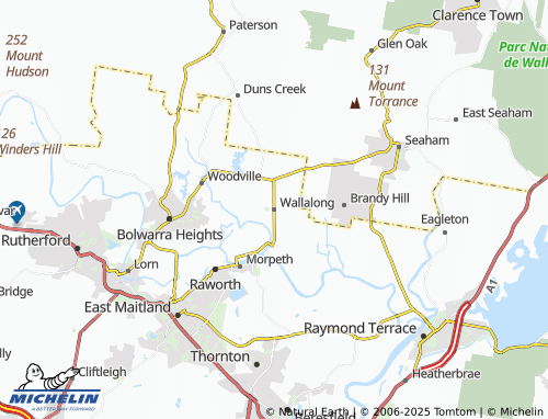 MICHELIN Wallalong map - ViaMichelin
