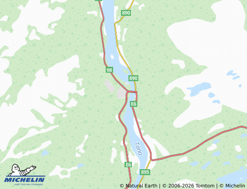 MICHELIN-Landkarte Tana Bru - ViaMichelin