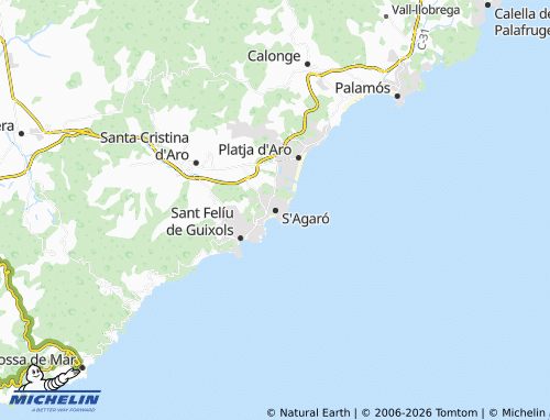 Carte MICHELIN S'Agaró - ViaMichelin