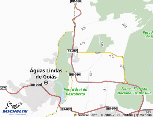 MICHELIN Brazlândia map - ViaMichelin