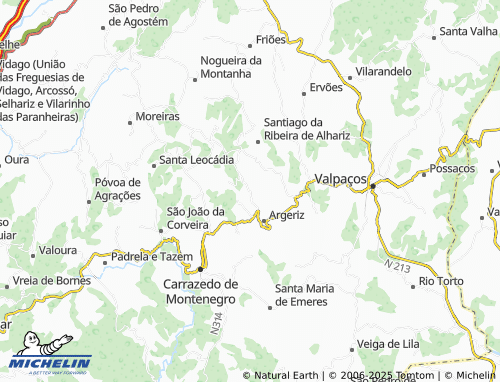 Mapa MICHELIN Paradela - ViaMichelin