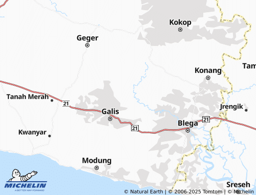 Mappa MICHELIN Banyubunih - ViaMichelin