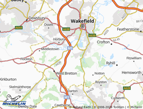 Mappa MICHELIN Crigglestone - ViaMichelin