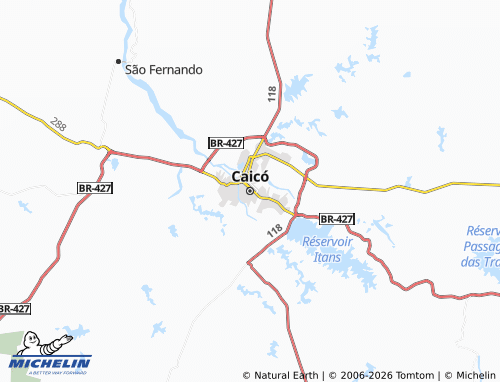 MICHELIN Caicó map - ViaMichelin