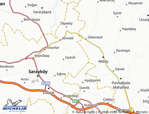MICHELIN Ada map - ViaMichelin