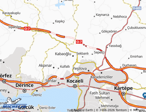 MICHELIN Kabaoğlu map - ViaMichelin