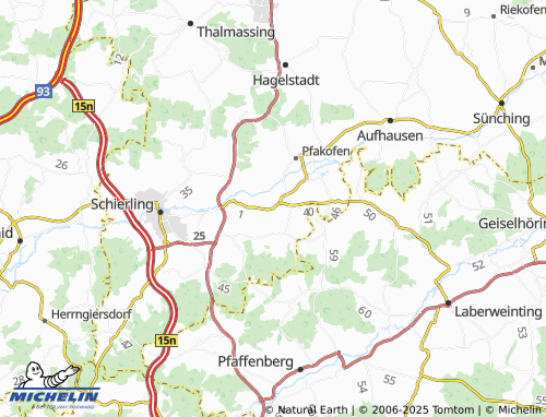 Carte MICHELIN Zaitzkofen - ViaMichelin