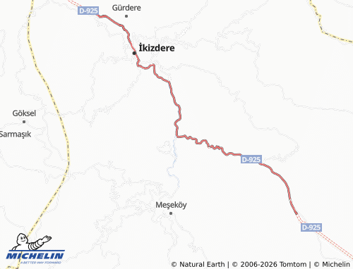 MICHELIN Dereköy map - ViaMichelin