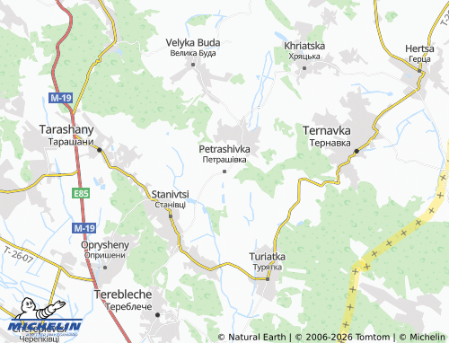 Mappa MICHELIN Petrashivka - ViaMichelin