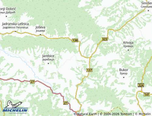 Carte MICHELIN Jugovići - ViaMichelin