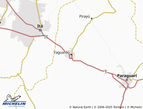 MICHELIN Yaguarón map - ViaMichelin