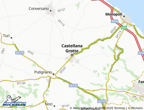 Mappa MICHELIN Castellana Grotte - ViaMichelin