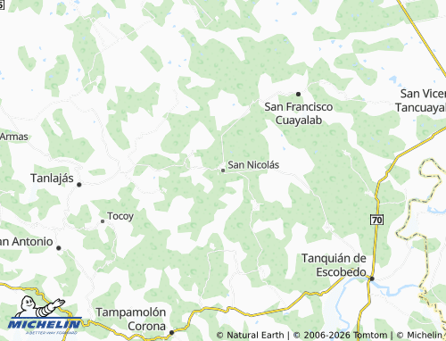 MICHELIN San Nicolás map - ViaMichelin