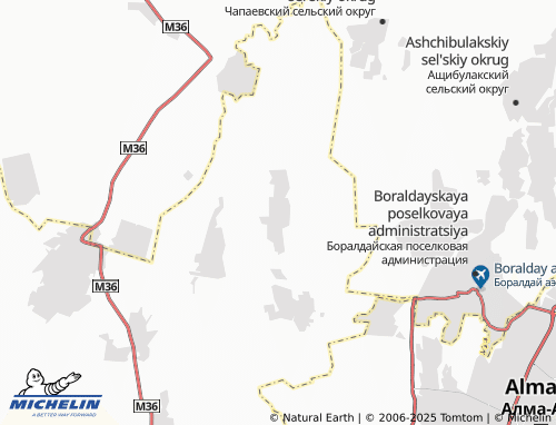 MICHELIN Yel'tayskiy sel'skiy okrug map - ViaMichelin
