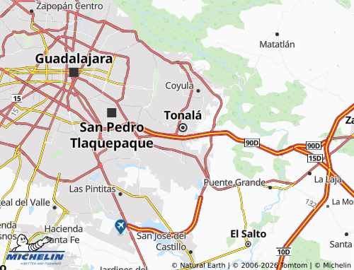 Mapa MICHELIN Lomas de Tonalá - ViaMichelin