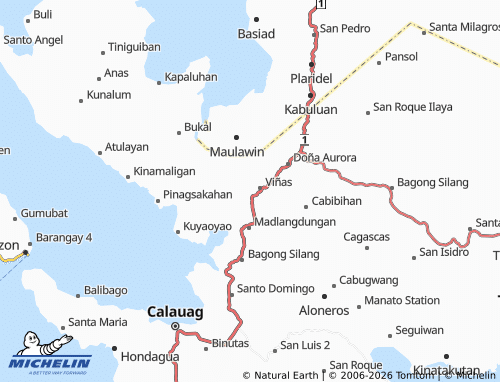 MICHELIN Apad Quezon map - ViaMichelin