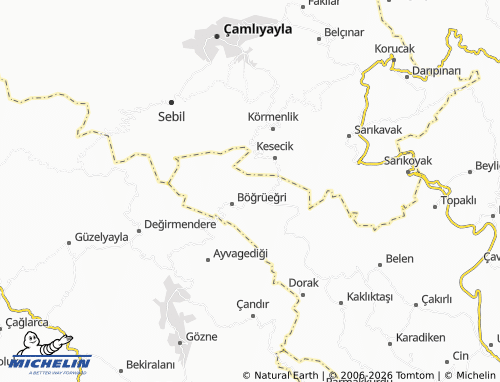 Kaart MICHELIN Boztepe - ViaMichelin