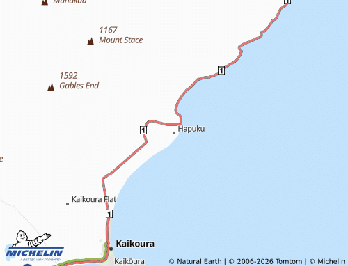 Mapa MICHELIN Hapuku - ViaMichelin