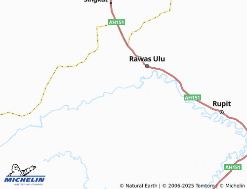 MICHELIN Sungai Baung map - ViaMichelin