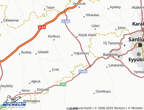 MICHELIN Yoğunburç map - ViaMichelin