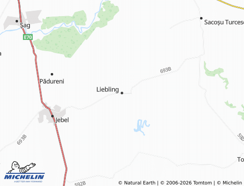 Kaart MICHELIN Liebling - ViaMichelin