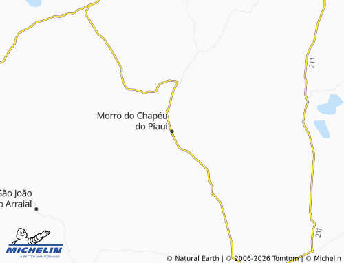 Mapa MICHELIN Morro do Chapéu do Piauí - ViaMichelin
