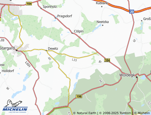 Mapa MICHELIN Leppin - ViaMichelin