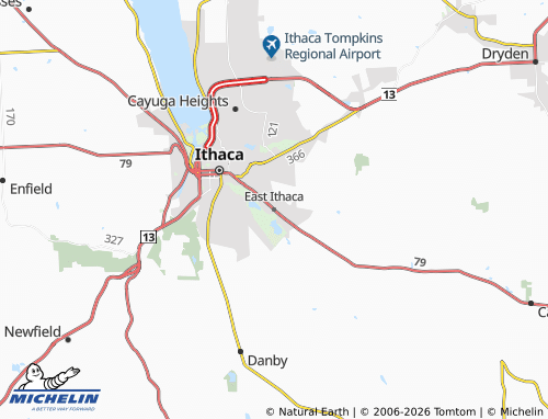 Mappa MICHELIN East Ithaca - ViaMichelin